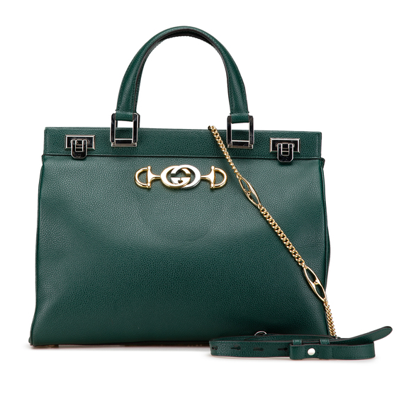 Pre-Loved Gucci Medium Zumi Leather Satchel - Picture 1 of 10